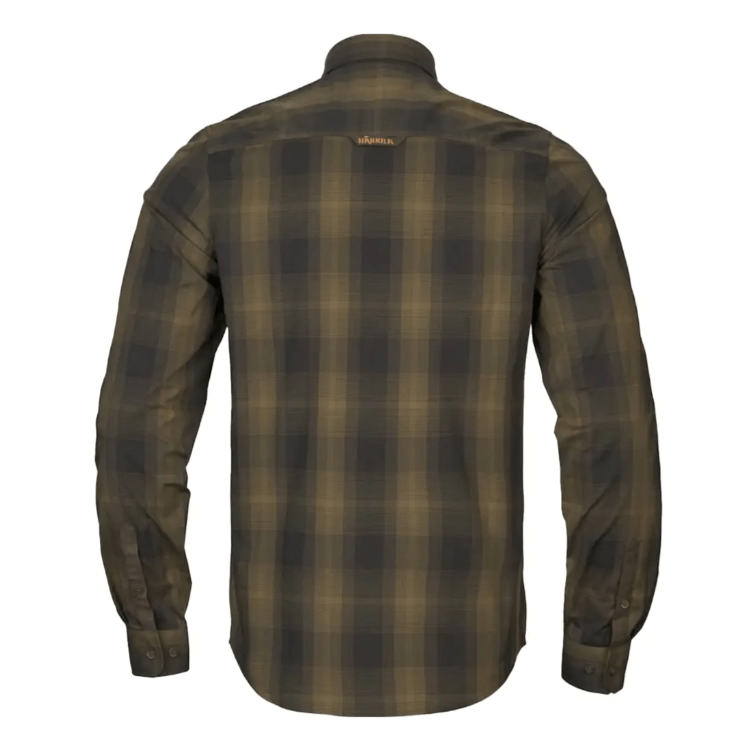 Рубашка Harkila Akkan L/S Зеленый/коричневый Фото 2